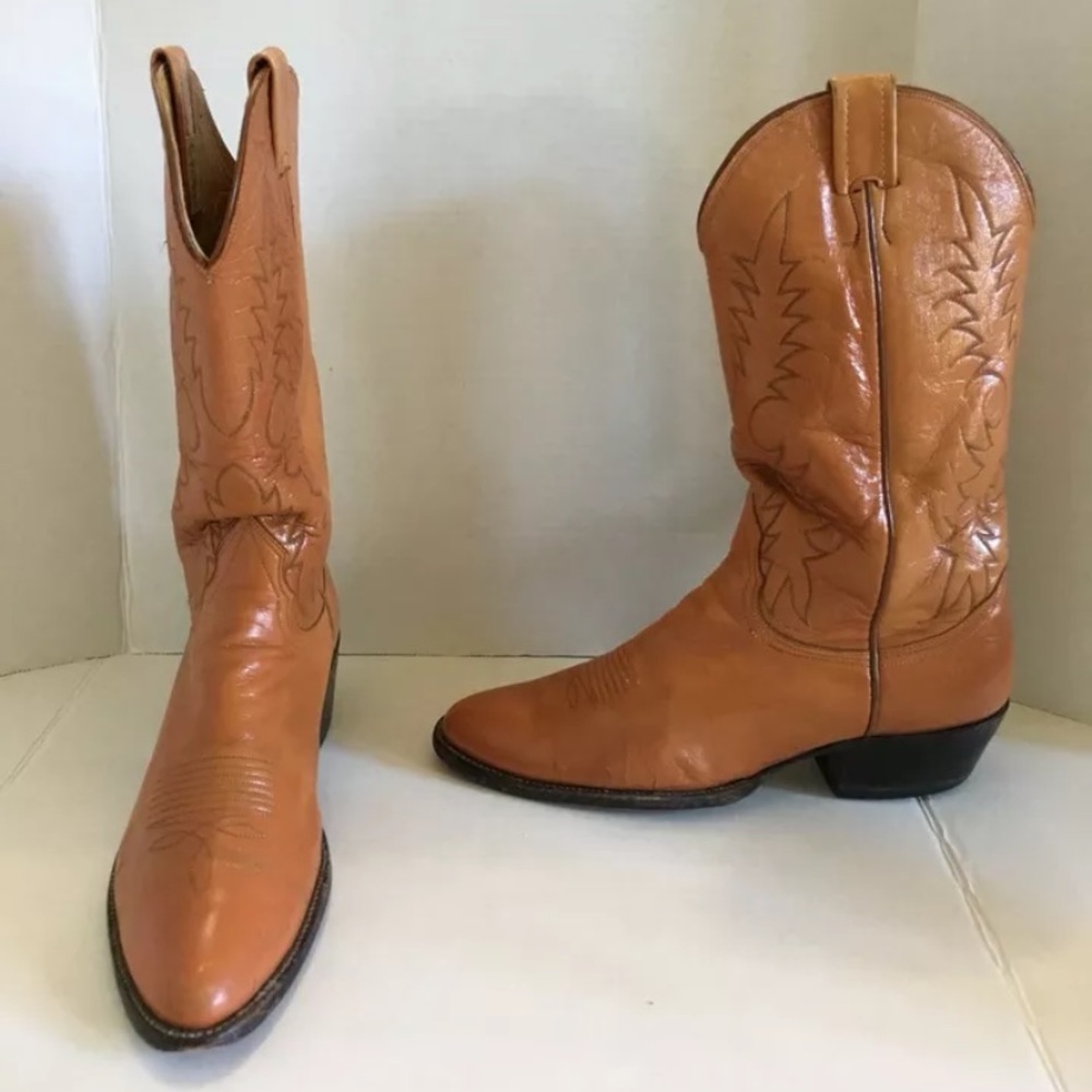 Nocana Texas Western Cowboy Brown Boots Men’s 9.5 RARE HTF Inserts included